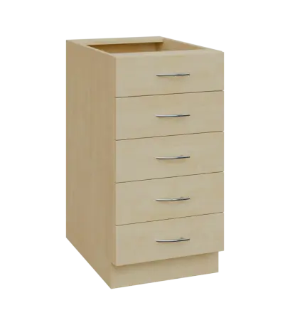 NXS - 45Z52 spodní skříňka, 5-zásuvková, 870x450x600, bříza světlá