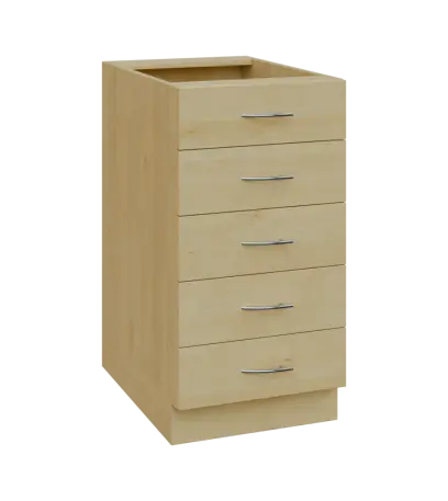 NXS - 45Z52 spodní skříňka, 5-zásuvková, 870x450x600, javor horský