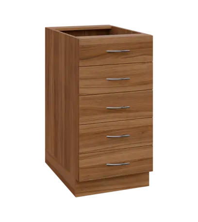 NXS - 45Z52 spodní skříňka, 5-zásuvková, 870x450x600, ořech světlý