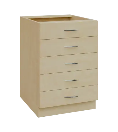 NXS - 6Z52 spodní skříňka, 5-zásuvková, 870x600x600, bříza světlá