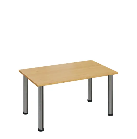 G-43 Konferenční stolek 1000 x 600 mm, deska 18 mm, javor horský / nohy chrom