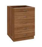 NXS - 6Z52 spodní skříňka, 5-zásuvková, 870x600x600, ořech světlý