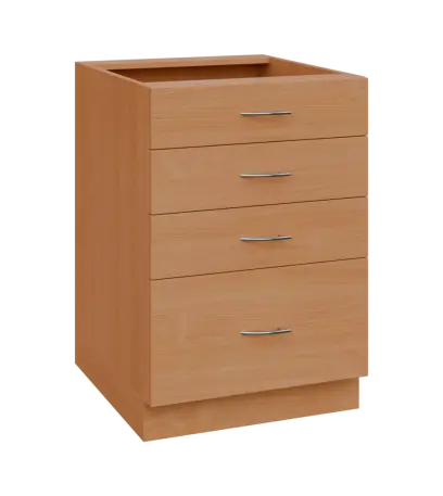 NXS - 6Z41 spodní skříňka, 4-zásuvková, 870x600x600, buk royal