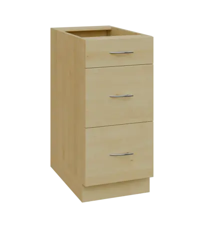 NXS - 4Z33 spodní skříňka, 3-zásuvková, 870x400x600, javor horský