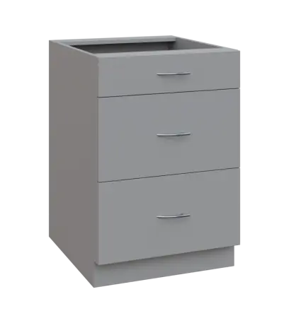 NXS - 6Z33 spodní skříňka, 3-zásuvková, 870x600x600, šedá