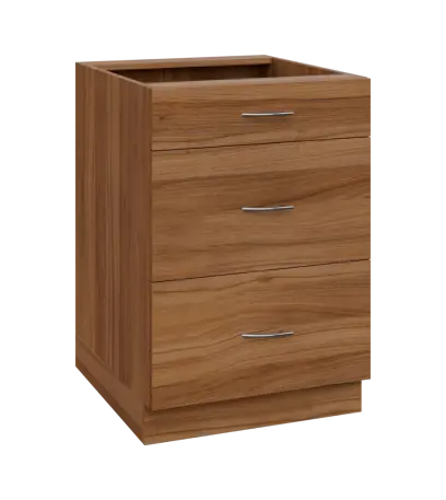 NXS - 6Z33 spodní skříňka, 3-zásuvková, 870x600x600, ořech světlý