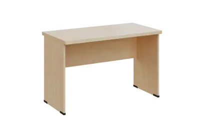 SIPL 36 - 12 stůl kancelářský, dřevěná podnož, deska 36 mm, široký 1200 mm, bříza světlá
