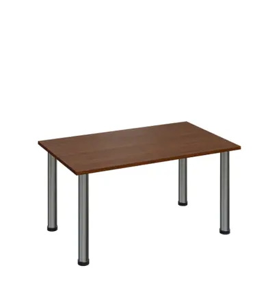 G-43 Konferenční stolek 1000 x 600 mm, deska 18 mm, ořech královský / nohy chrom