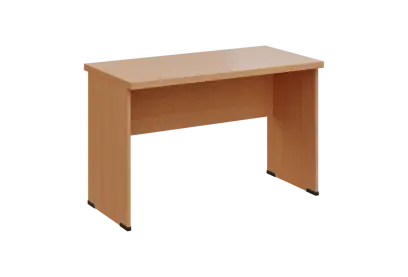 SIPL 36 - 12 stůl kancelářský, dřevěná podnož, deska 36 mm, široký 1200 mm, buk royal