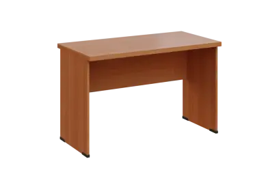 SIPL 36 - 12 stůl kancelářský, dřevěná podnož, deska 36 mm, široký 1200 mm, olše jantar