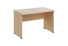 SIPL 37 - 12 stůl kancelářský, dřevěná podnož, deska 36 mm, široký 1200 mm, bříza světlá