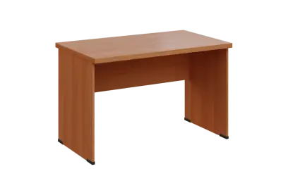 SIPL 37 - 12 stůl kancelářský, dřevěná podnož, deska 36 mm, široký 1200 mm, olše jantar