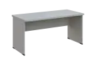 SIPL 37 - 16 stůl kancelářský, dřevěná podnož, deska 36 mm, široký 1600 mm, šedá