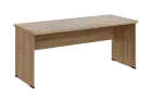SIPL 37 - 18 stůl kancelářský, dřevěná podnož, deska 36 mm, široký 1800 mm, dub bardolino