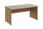 SIPL 38 - 16 stůl kancelářský, dřevěná podnož, deska 36 mm, široký 1600 mm, dub bardolino