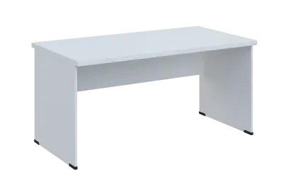 SIPL 38 - 16 stůl kancelářský, dřevěná podnož, deska 36 mm, široký 1600 mm, bílá