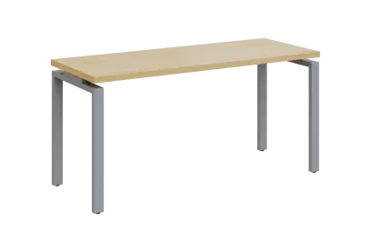 SIPK 36 - 16 stůl kancelářský, kovová podnož stříbrná, deska 36 mm, široký 1600 mm, javor horský