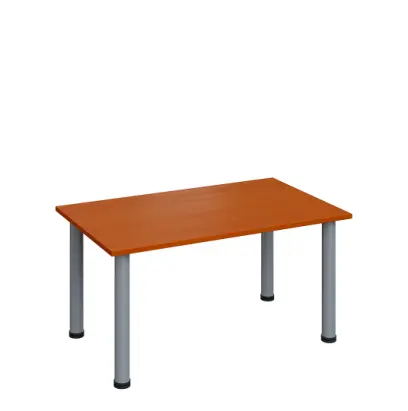 G-43 Konferenční stolek 1000 x 600 mm, deska 18 mm, třešeň šumavská / nohy stříbrné RAL9006