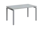 SIPK 38 - 14 stůl kancelářský, kovová podnož stříbrná, deska 36 mm, široký 1400 mm, šedá