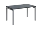 SIPK 38 - 14 stůl kancelářský, kovová podnož stříbrná, deska 36 mm, široký 1400 mm, antracit