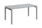 SIPK 38 - 16 stůl kancelářský, kovová podnož stříbrná, deska 36 mm, široký 1600 mm, šedá