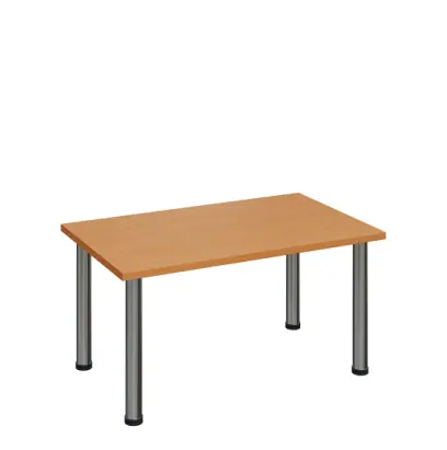 G-43 Konferenční stolek 1000 x 600 mm, deska 25 mm, buk royal / nohy chrom