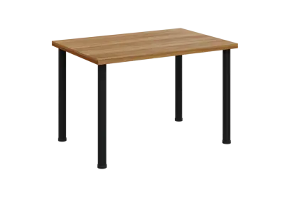 SIJ 38 - 12 přístavba jednací, kovová podnož černá, síla desky 36 mm, široká 1200 mm, ořech světlý