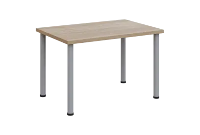 SIJ 38 - 12 přístavba jednací, kovová podnož stříbrná, síla desky 36 mm, široká 1200 mm, dub bardoli