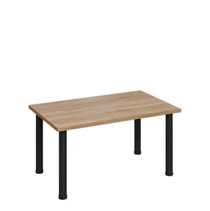 G-43 Konferenční stolek 1000 x 600 mm, deska 25 mm, dub bardolino / nohy černé RAL9005