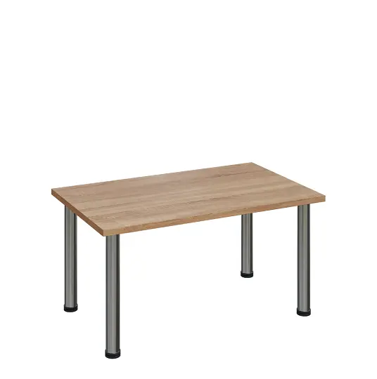 G-43 Konferenční stolek 1000 x 600 mm, deska 25 mm, dub bardolino / nohy chrom