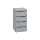 SIN 2 - 44Z kancelářská skříň, 4-zásuvková, 770x400x400, šedá