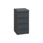 SIN 2 - 44Z kancelářská skříň, 4-zásuvková, 770x400x400, antracit