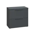 SIN 2 - 82Z kancelářská skříň, 2-zásuvková, 770x800x400, antracit