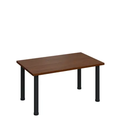 G-43 Konferenční stolek 1000 x 600 mm, deska 25 mm, ořech královský / nohy černé RAL9005