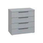 SIN 2 - 84Z kancelářská skříň, 4-zásuvková, 770x800x400, šedá