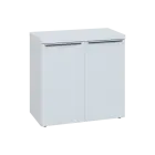 SIN 2 - 8D kancelářská skříň, 2-dveřová, 770x800x400, bílá