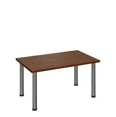 G-43 Konferenční stolek 1000 x 600 mm, deska 25 mm, ořech královský / nohy chrom
