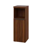 SIN 3 - 4DN kancelářská skříň, 1-dveřová/nika, levá, 1120x400x400, ořech královský