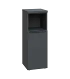 SIN 3 - 4DN kancelářská skříň, 1-dveřová/nika, pravá, 1120x400x400, antracit