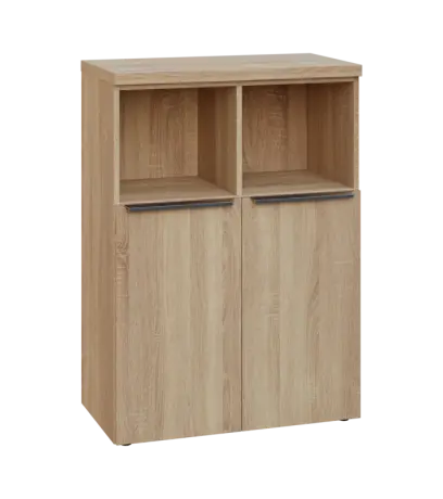 SIN 3 - 8DN2 kancelářská skříň, 2-dveřová/nika, 1120x800x400, dub bardolino