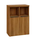 SIN 3 - 8DN2 kancelářská skříň, 2-dveřová/nika, 1120x800x400, ořech světlý