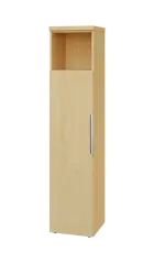 SIN 5 - 4DN kancelářská skříň, 1-dveřová/nika, levá, 1820x400x400, javor horský