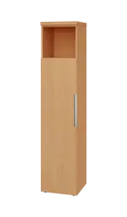 SIN 5 - 4DN kancelářská skříň, 1-dveřová/nika, levá, 1820x400x400, buk royal