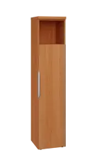 SIN 5 - 4DN kancelářská skříň, 1-dveřová/nika, pravá, 1820x400x400, olše jantar