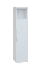 SIN 5 - 4DN kancelářská skříň, 1-dveřová/nika, pravá, 1820x400x400, bílá