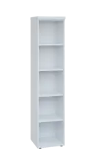 SIN 5 - 4N kancelářská skříň, nika, 1820x400x400, bílá