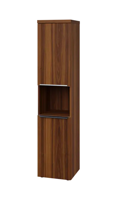 SIN 5 - 42DN kancelářská skříň, 2-dveřová/nika, levá, 1820x400x400, ořech královský
