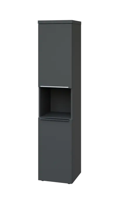 SIN 5 - 42DN kancelářská skříň, 2-dveřová/nika, levá, 1820x400x400, antracit