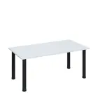 G-43 Konferenční stolek 1200 x 600 mm, deska 18 mm, bílá / nohy černé RAL9005