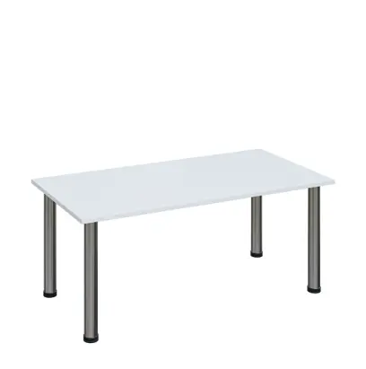 G-43 Konferenční stolek 1200 x 600 mm, deska 18 mm, bílá / nohy chrom
